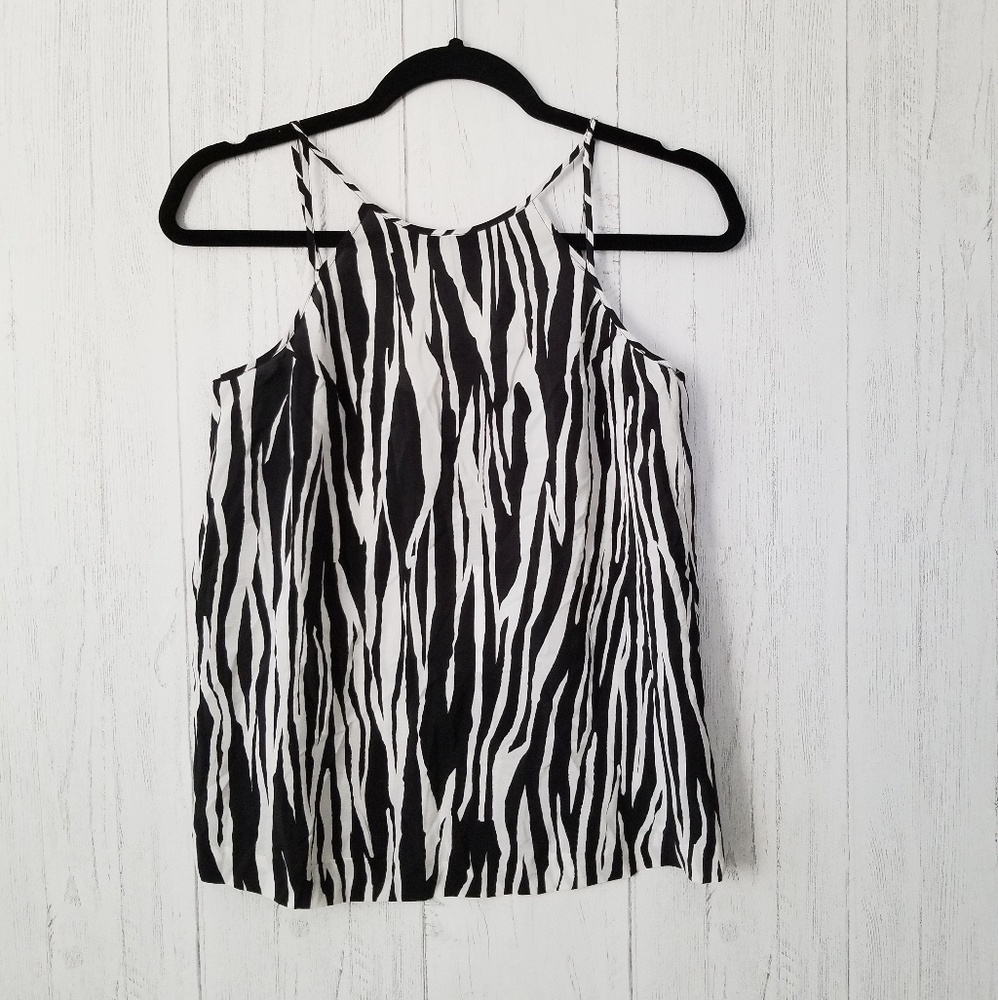 NWT & Other Stories Zebra Print Cutout Cami Small